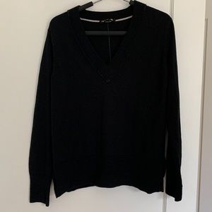 Rag & Bone black wool V-neck sweater